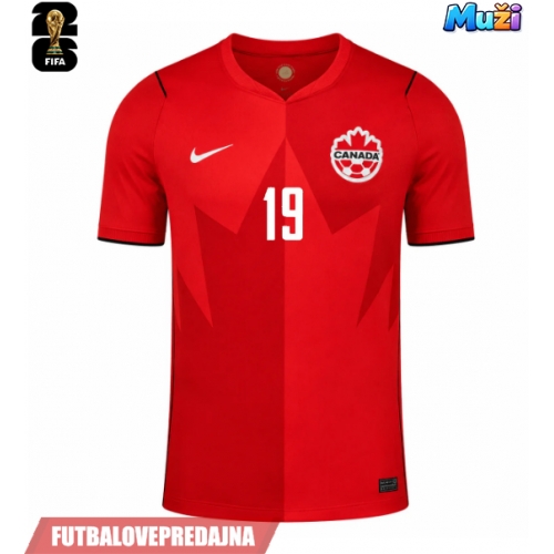 Lacne Muži Futbalové dres Kanada Alphonso Davies #19 MS 2026 Krátky Rukáv - Domáci
